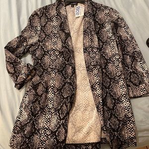 Brand new snake print blazer